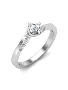 Gyűrűguru eljegyzési gyűrű 0,3ct I/SI gyémánttal BRK626 