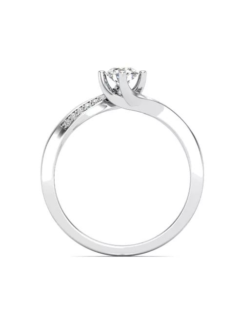 Gyűrűguru eljegyzési gyűrű 0,3ct I/SI gyémánttal BRK626 