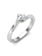 Gyűrűguru eljegyzési gyűrű 0,3ct szintetikus gyémánttal BRK626 
