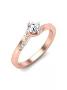 Gyűrűguru eljegyzési gyűrű 0,3ct szintetikus gyémánttal BRK626 