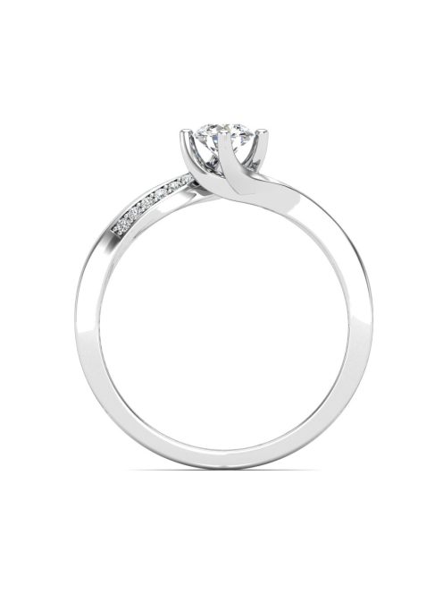 Gyűrűguru eljegyzési gyűrű 0,3ct szintetikus gyémánttal BRK626 