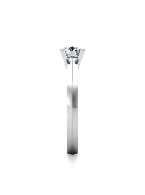 Gyűrűguru eljegyzési gyűrű 0,3ct I/SI gyémánttal BRK627 