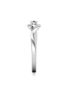 Gyűrűguru eljegyzési gyűrű 0,1ct szintetikus gyémánttal BRK629 