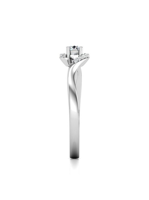 Gyűrűguru eljegyzési gyűrű 0,1ct szintetikus gyémánttal BRK629 