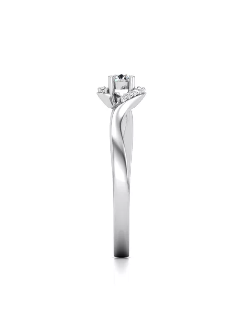 Gyűrűguru eljegyzési gyűrű 0,1ct szintetikus gyémánttal BRK629 