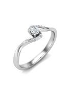 Gyűrűguru eljegyzési gyűrű 0,1ct H/SI gyémánttal BRK629 