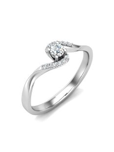   Gyűrűguru eljegyzési gyűrű 0,1ct H/SI gyémánttal BRK629 