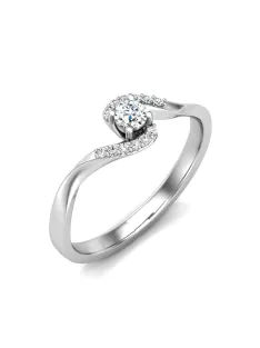   Gyűrűguru eljegyzési gyűrű 0,1ct I/SI gyémánttal BRK629 