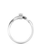 Gyűrűguru eljegyzési gyűrű 0,1ct H/SI gyémánttal BRK629 