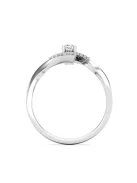 Gyűrűguru eljegyzési gyűrű 0,1ct I/SI gyémánttal BRK629 