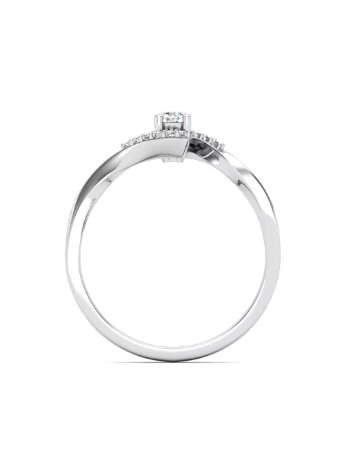 Gyűrűguru eljegyzési gyűrű 0,1ct I/SI gyémánttal BRK629 
