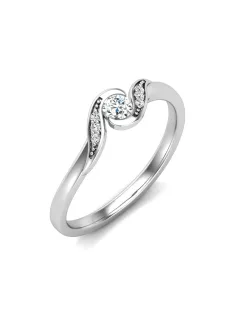   Gyűrűguru eljegyzési gyűrű 0,1ct szintetikus gyémánttal BRK630 