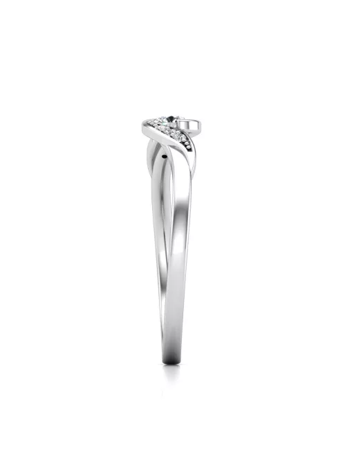 Gyűrűguru eljegyzési gyűrű 0,1ct szintetikus gyémánttal BRK630 