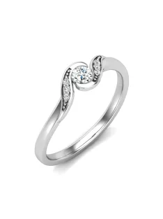   Gyűrűguru eljegyzési gyűrű 0,1ct I/SI gyémánttal BRK630 