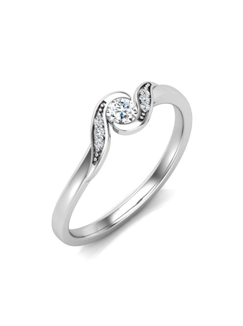Gyűrűguru eljegyzési gyűrű 0,1ct H/SI gyémánttal BRK630 