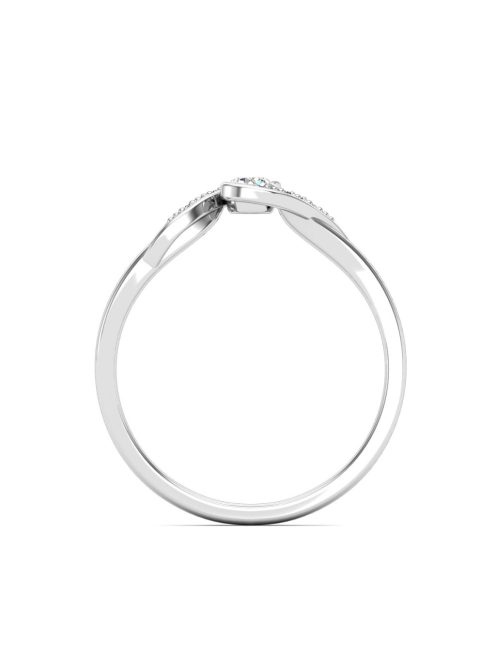 Gyűrűguru eljegyzési gyűrű 0,1ct H/SI gyémánttal BRK630 