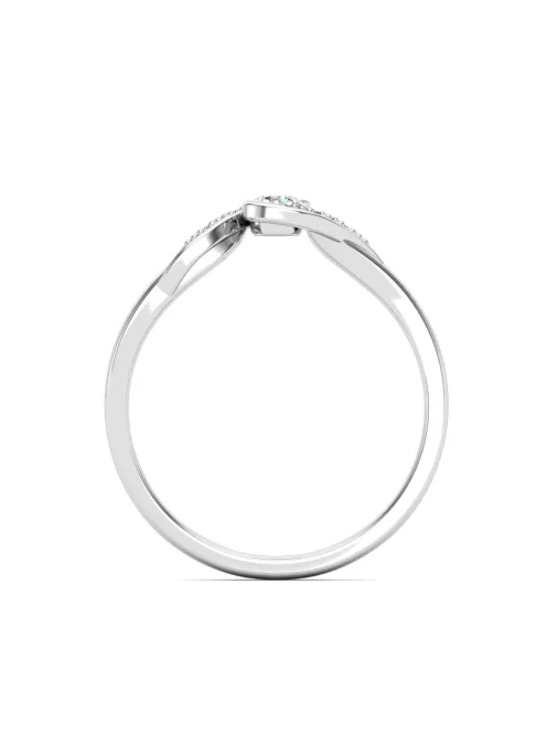Gyűrűguru eljegyzési gyűrű 0,1ct I/SI gyémánttal BRK630 