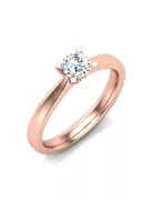 Gyűrűguru eljegyzési gyűrű 0,3ct I/SI gyémánttal BRK635 