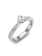 Gyűrűguru eljegyzési gyűrű 0,3ct I/SI gyémánttal BRK637 