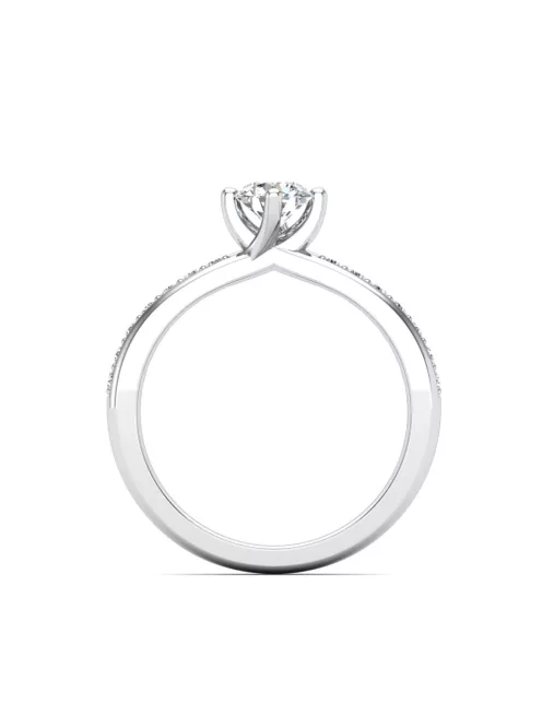 Gyűrűguru eljegyzési gyűrű 0,3ct I/SI gyémánttal BRK637 