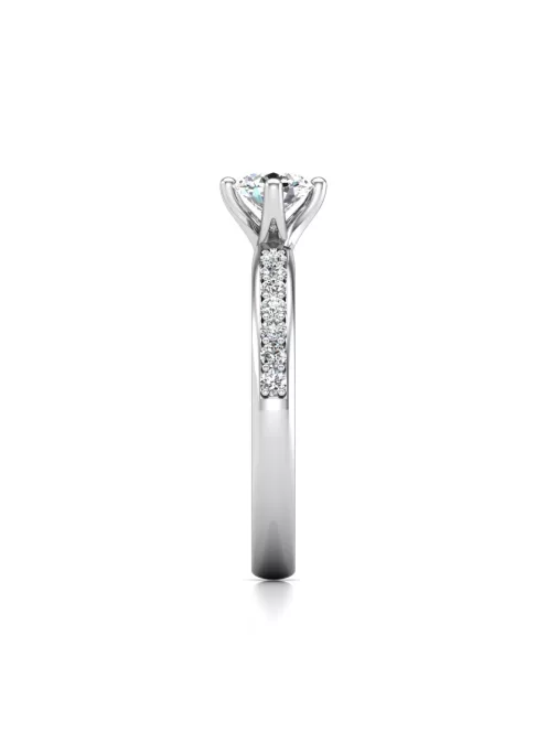 Gyűrűguru eljegyzési gyűrű 0,3ct I/SI gyémánttal BRK637 
