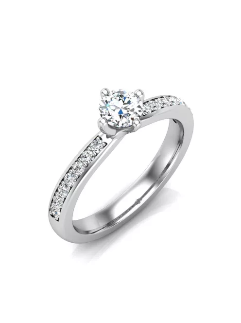 Gyűrűguru eljegyzési gyűrű 0,3ct szintetikus gyémánttal BRK637 