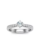 Gyűrűguru eljegyzési gyűrű 0,3ct szintetikus gyémánttal BRK637 