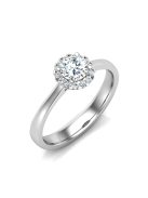 Gyűrűguru eljegyzési gyűrű 0,4ct H/SI gyémánttal BRK640 