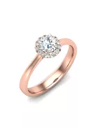 Gyűrűguru eljegyzési gyűrű 0,4ct I/SI gyémánttal BRK640 