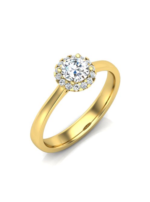 Gyűrűguru eljegyzési gyűrű 0,4ct szintetikus gyémánttal BRK640 