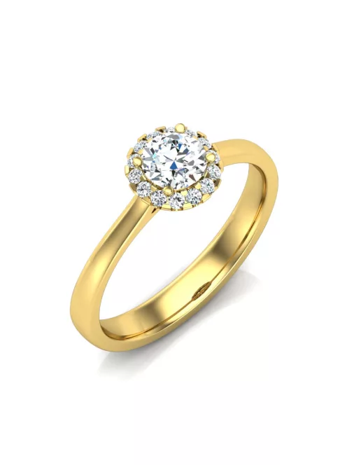 Gyűrűguru eljegyzési gyűrű 0,4ct szintetikus gyémánttal BRK640 