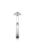 Gyűrűguru eljegyzési gyűrű 0,4ct szintetikus gyémánttal BRK640 