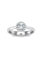 Gyűrűguru eljegyzési gyűrű 0,4ct szintetikus gyémánttal BRK640 