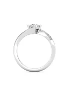 Gyűrűguru eljegyzési gyűrű 0,4ct szintetikus gyémánttal BRK641 