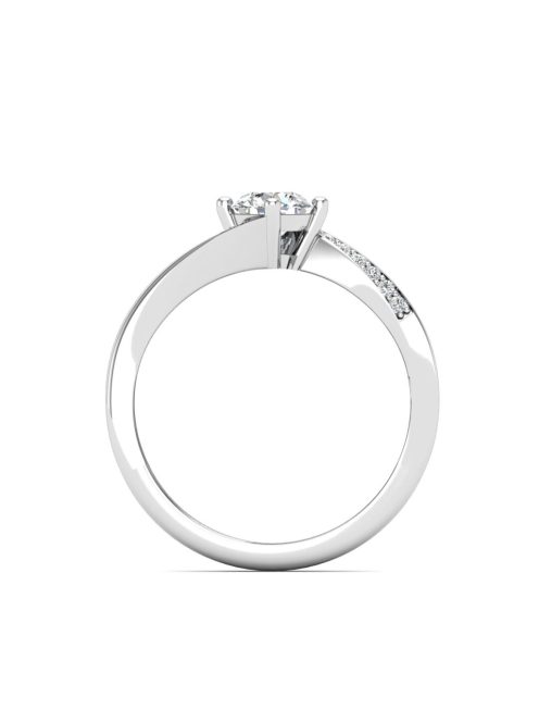 Gyűrűguru eljegyzési gyűrű 0,4ct szintetikus gyémánttal BRK641 