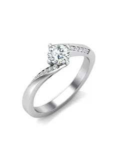   Gyűrűguru eljegyzési gyűrű 0,4ct I/SI gyémánttal BRK641 