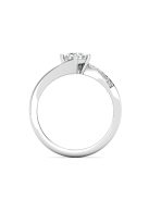 Gyűrűguru eljegyzési gyűrű 0,4ct H/SI gyémánttal BRK641 