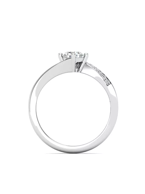 Gyűrűguru eljegyzési gyűrű 0,4ct I/SI gyémánttal BRK641 
