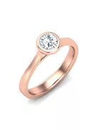 Gyűrűguru eljegyzési gyűrű 0,3ct I/SI gyémánttal BRK642 