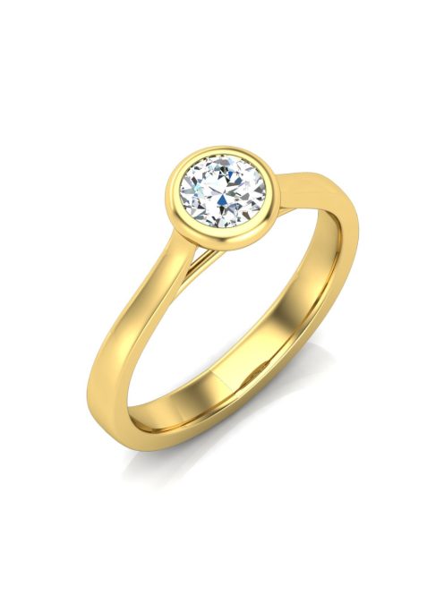 Gyűrűguru eljegyzési gyűrű 0,3ct szintetikus gyémánttal BRK642 