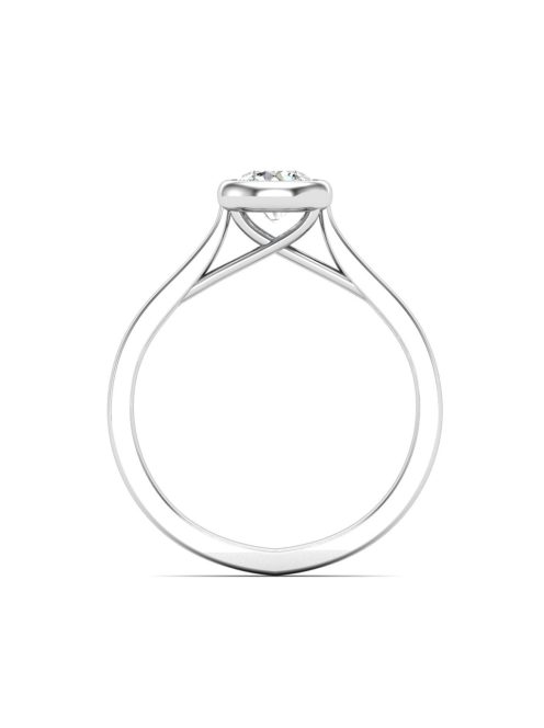 Gyűrűguru eljegyzési gyűrű 0,3ct szintetikus gyémánttal BRK642 