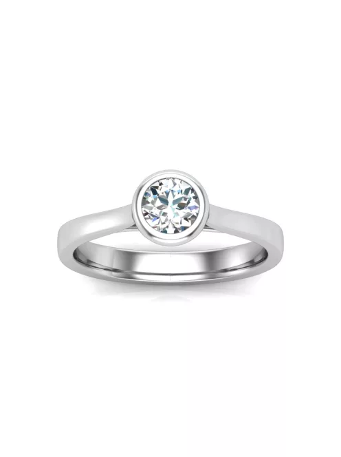 Gyűrűguru eljegyzési gyűrű 0,3ct szintetikus gyémánttal BRK642 