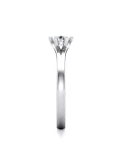 Gyűrűguru eljegyzési gyűrű 0,3ct I/SI gyémánttal BRK648 
