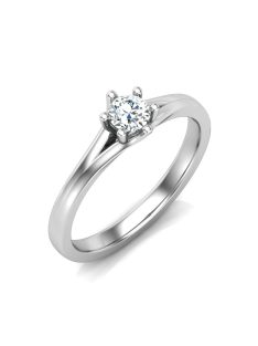   Gyűrűguru eljegyzési gyűrű 0,3ct szintetikus gyémánttal BRK648 