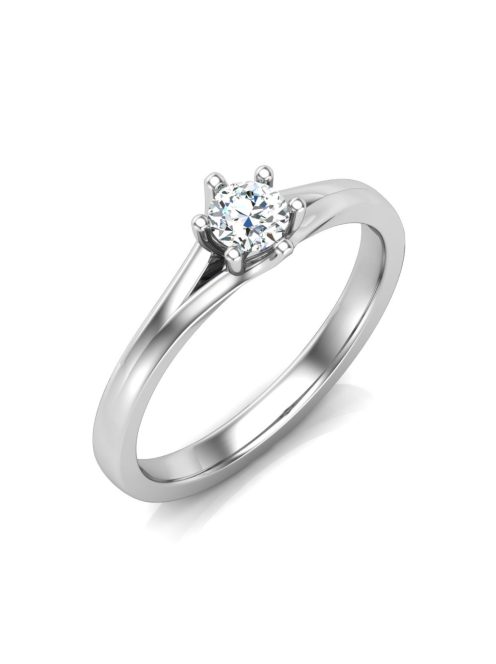 Gyűrűguru eljegyzési gyűrű 0,3ct szintetikus gyémánttal BRK648 