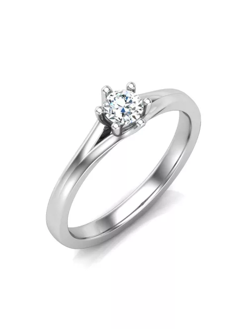 Gyűrűguru eljegyzési gyűrű 0,3ct szintetikus gyémánttal BRK648 