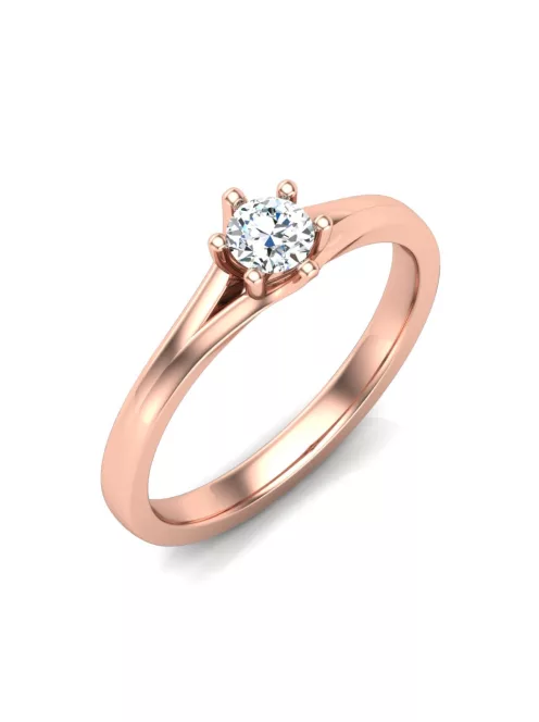 Gyűrűguru eljegyzési gyűrű 0,3ct szintetikus gyémánttal BRK648 