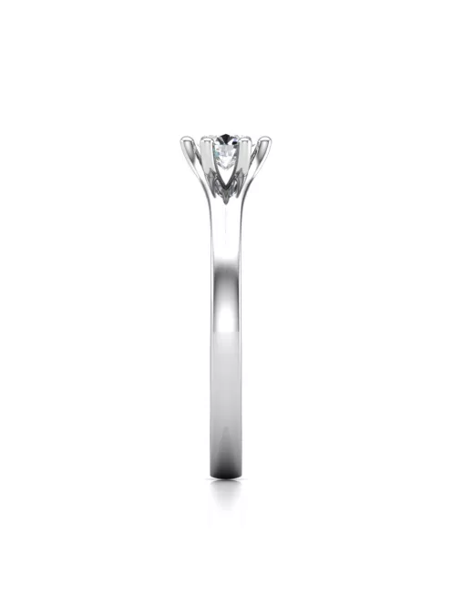 Gyűrűguru eljegyzési gyűrű 0,3ct szintetikus gyémánttal BRK648 