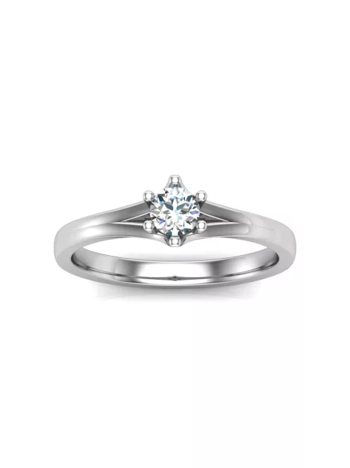 Gyűrűguru eljegyzési gyűrű 0,3ct szintetikus gyémánttal BRK648 