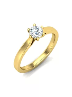   Gyűrűguru eljegyzési gyűrű 0,5ct I/SI gyémánttal BRK649 